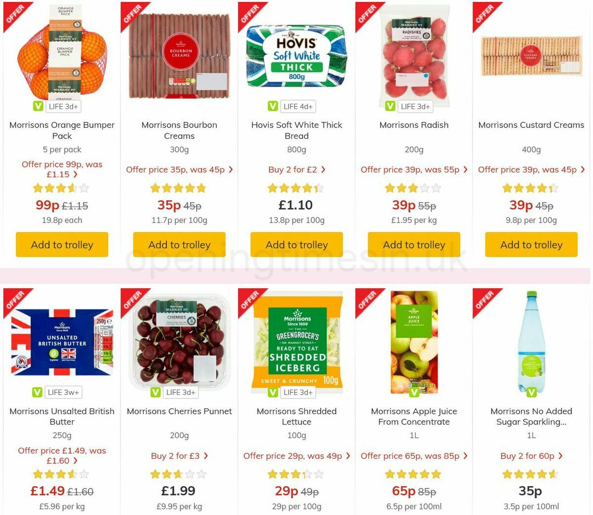 Morrisons Offers from 29 June