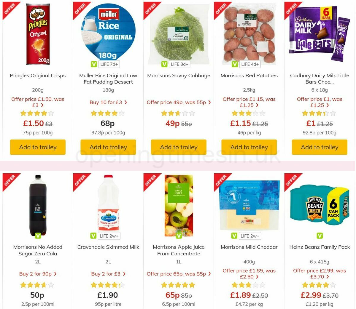 Morrisons Offers from 3 August