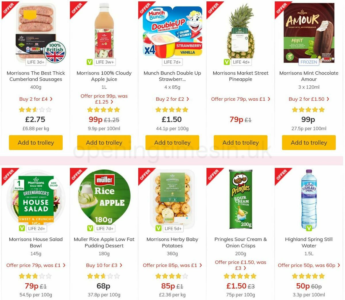 Morrisons Offers from 3 August