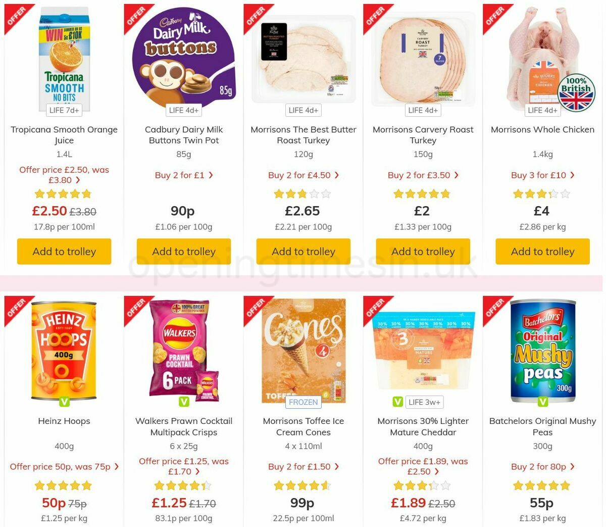 Morrisons Offers from 3 August