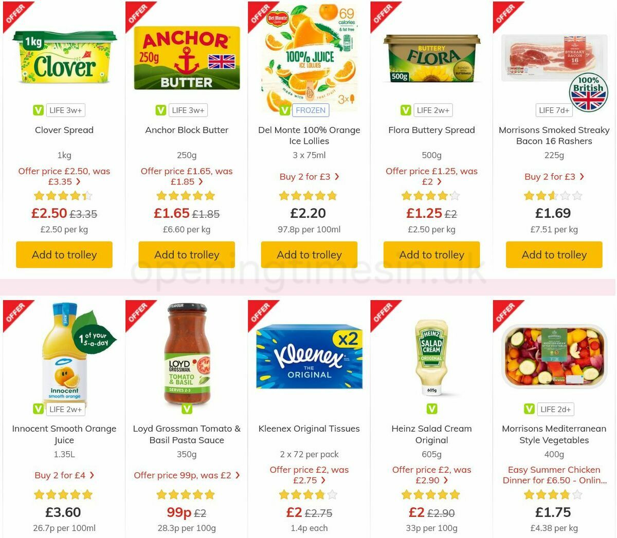 Morrisons Offers from 3 August