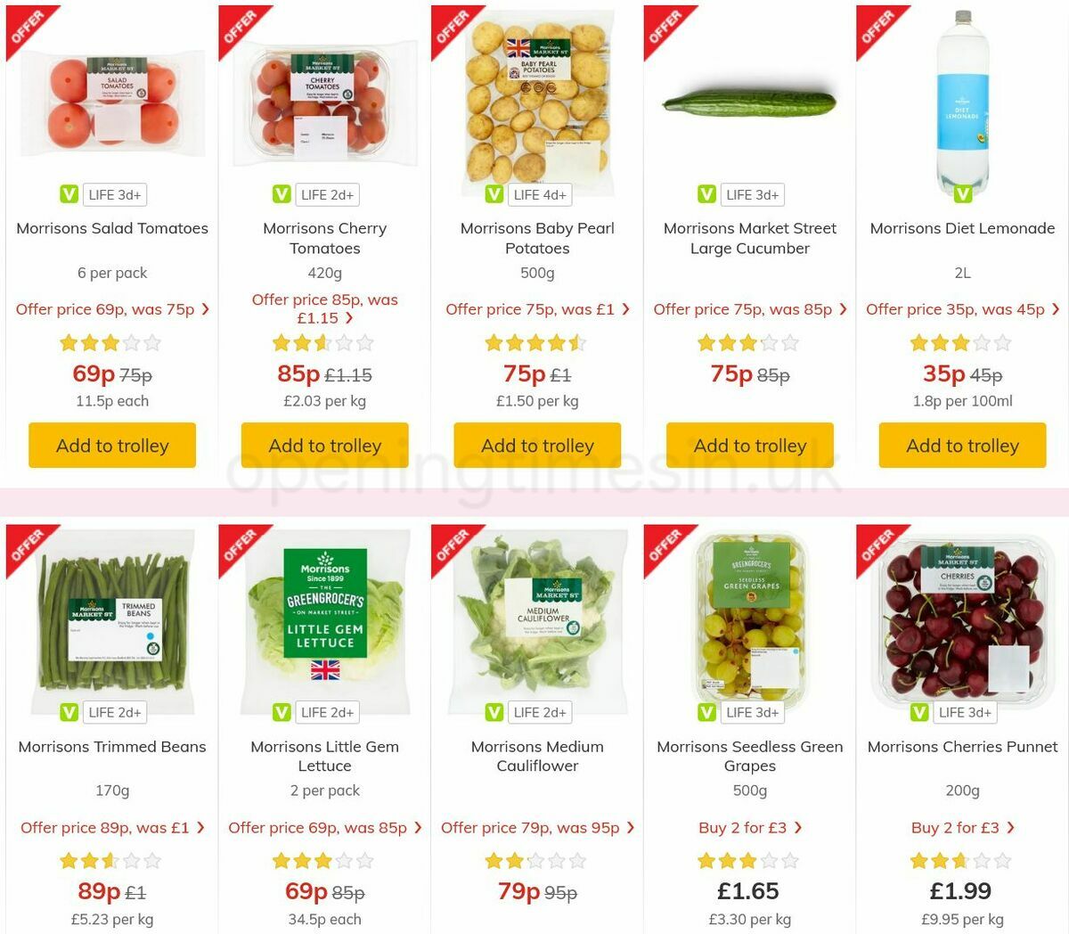 Morrisons Offers from 3 August