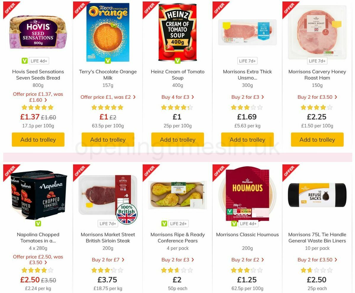 Morrisons Offers from 12 October