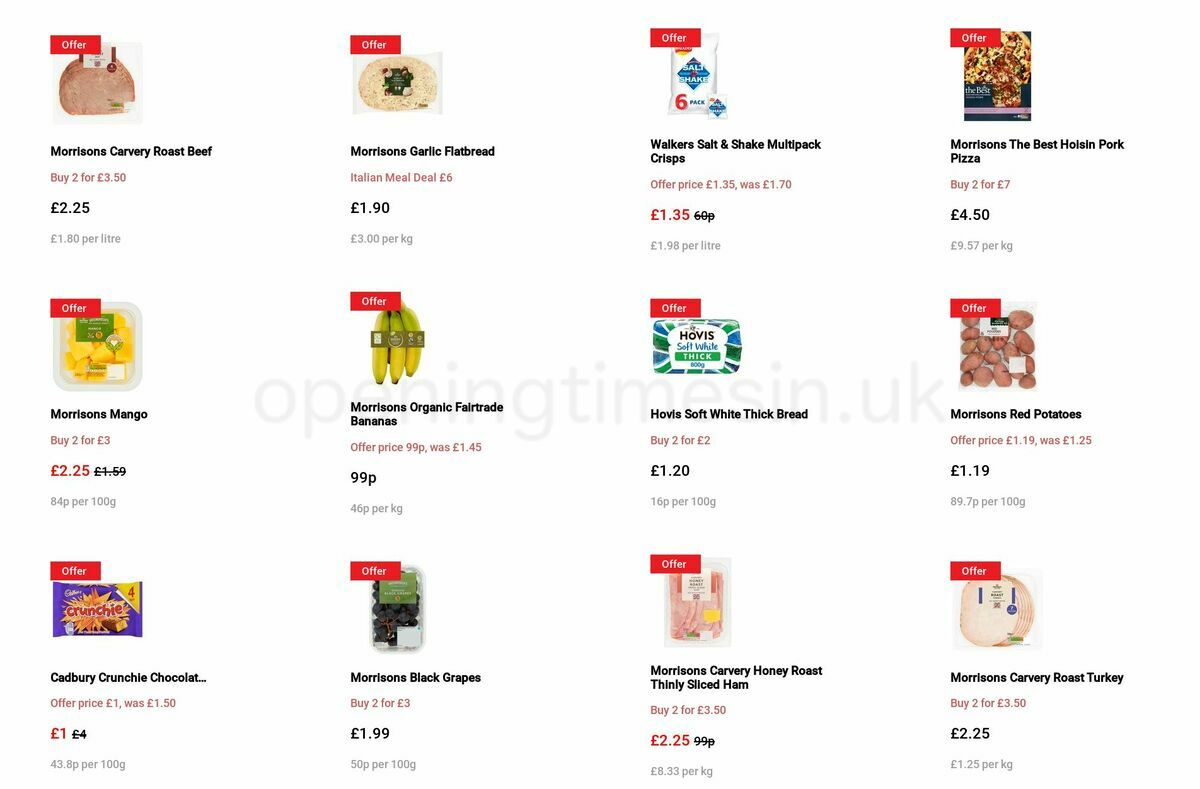 Morrisons Offers from 22 March