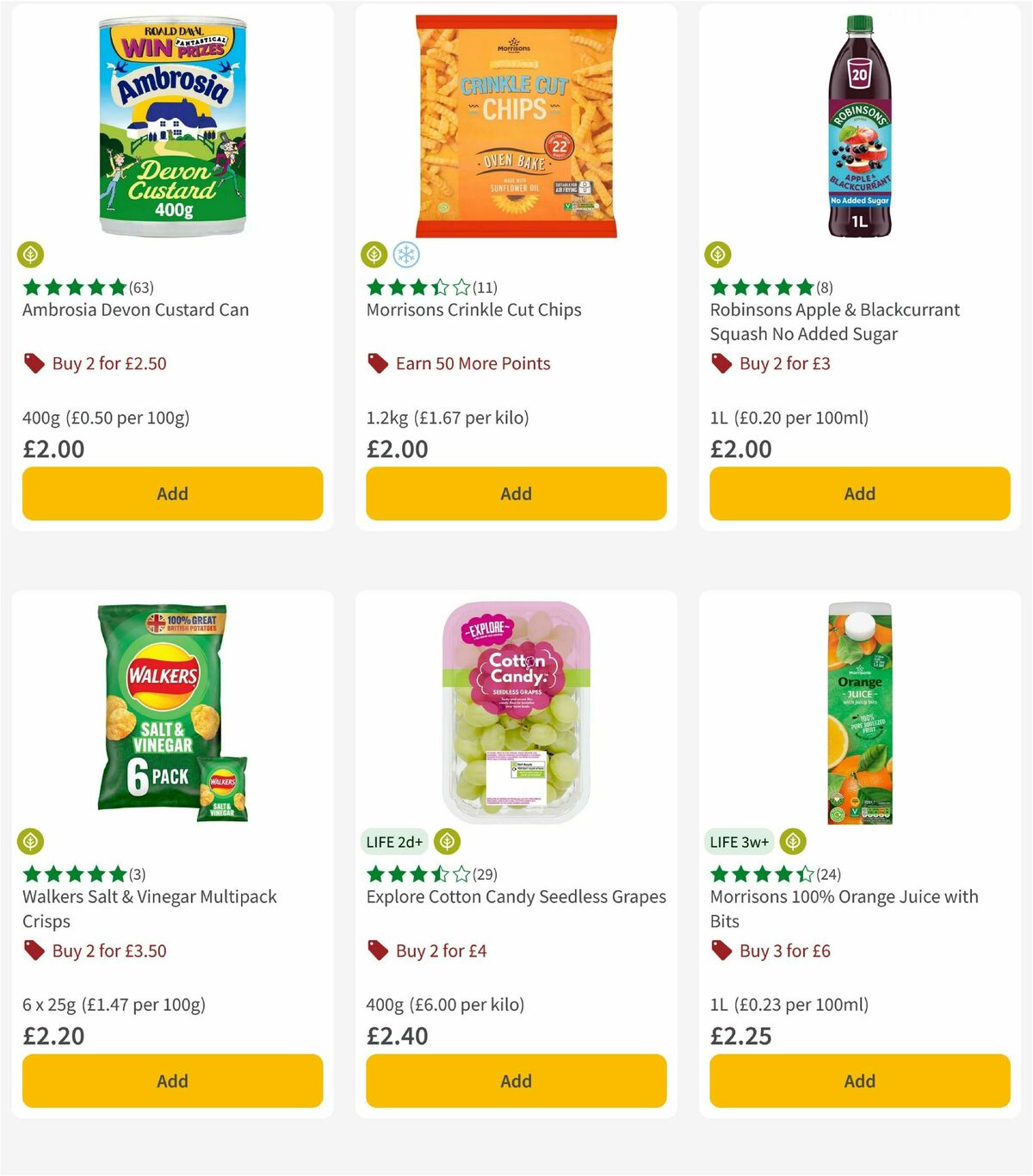 Morrisons Offers from 27 May