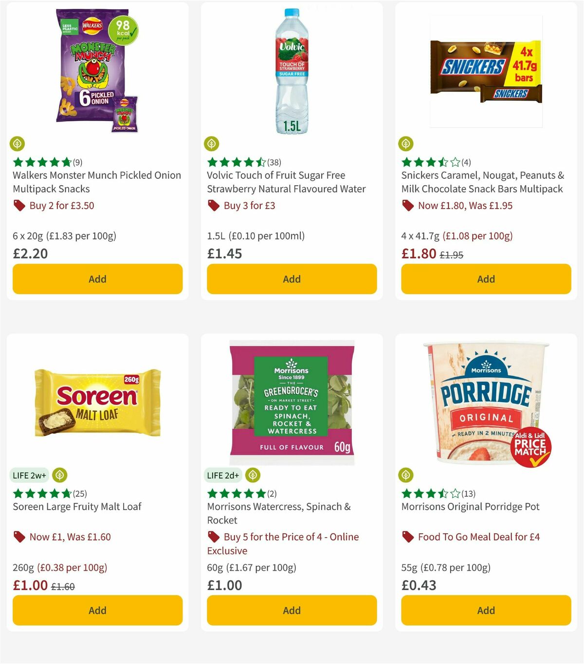 Morrisons Offers from 27 May