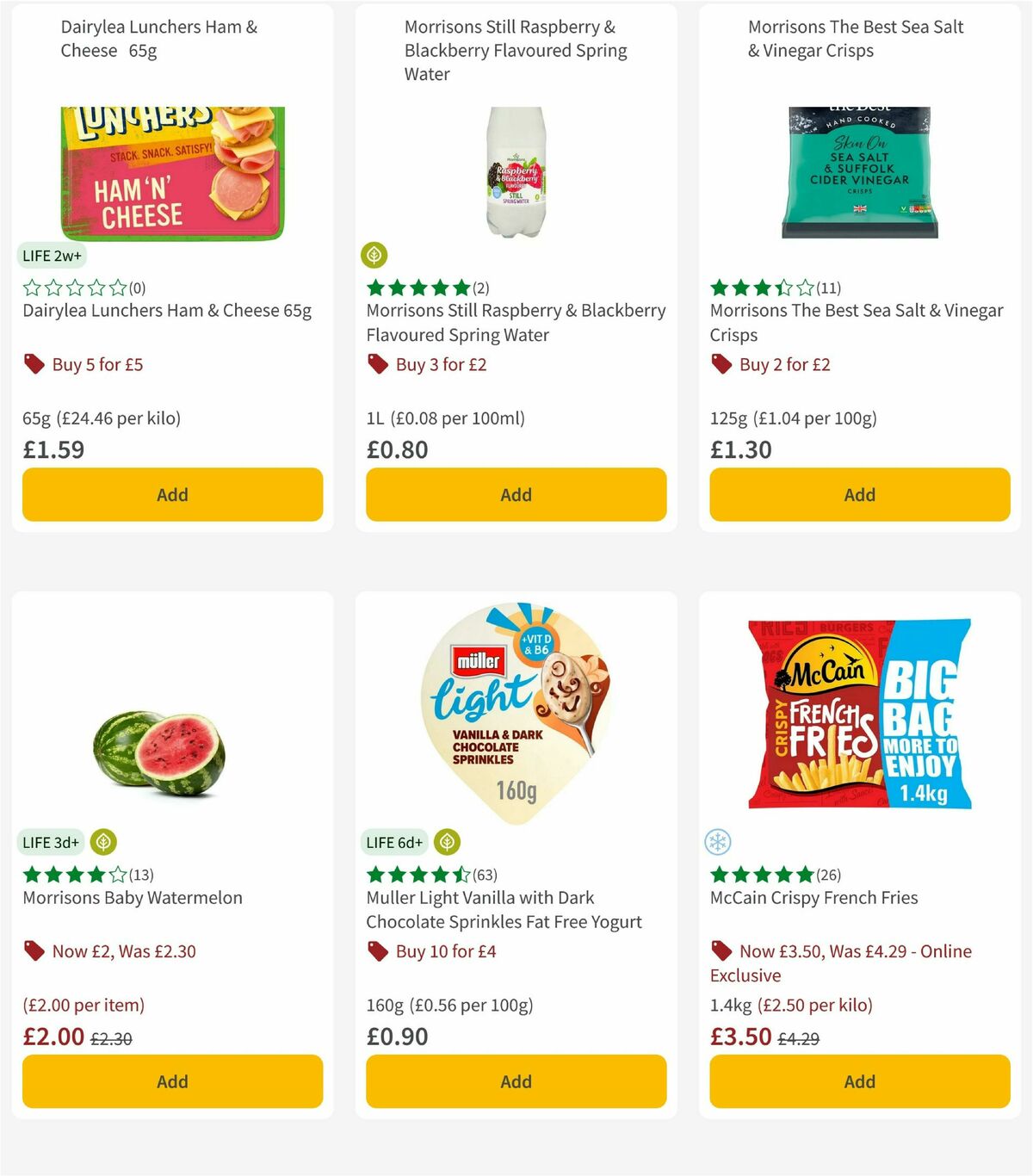 Morrisons Offers from 28 July