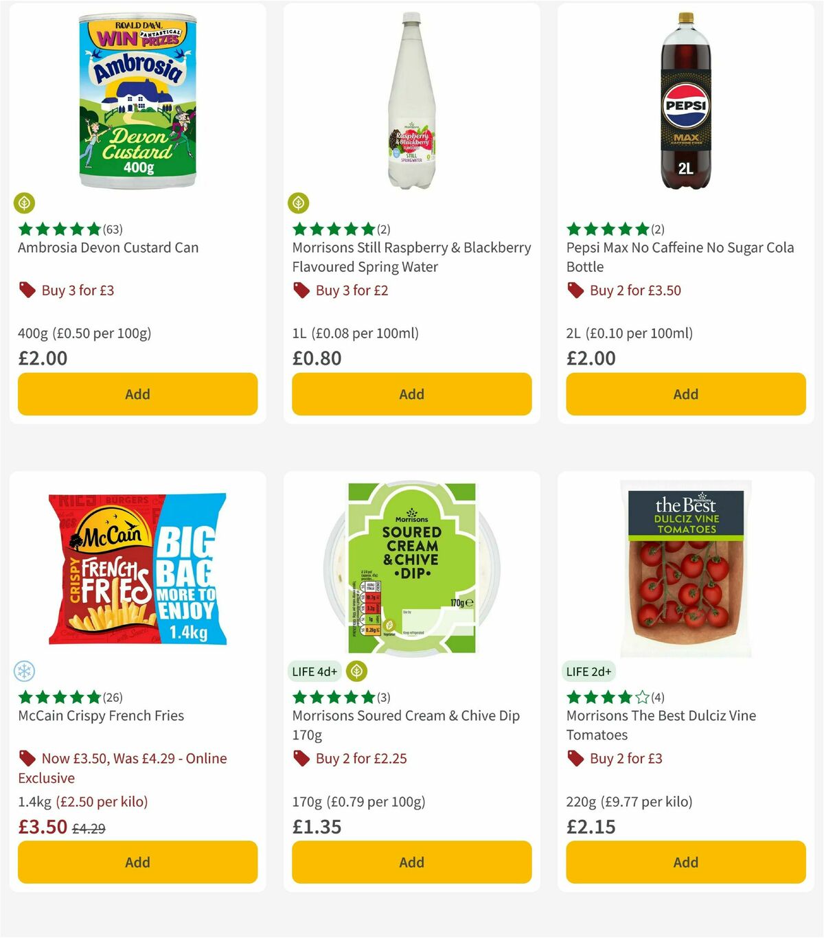 Morrisons Offers from 5 August
