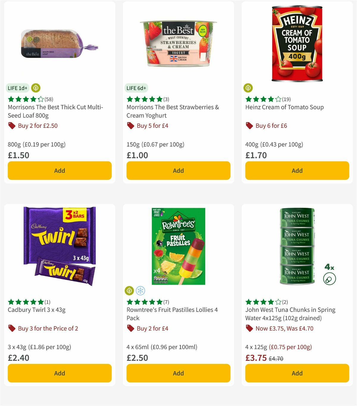Morrisons Offers from 5 August