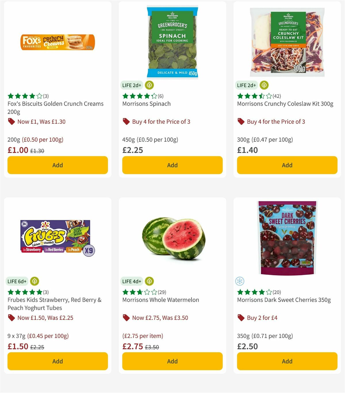 Morrisons Offers from 5 August