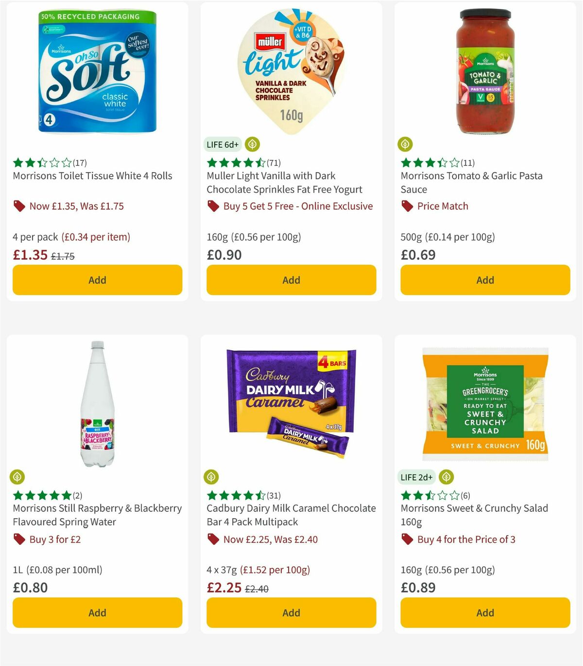 Morrisons Offers from 7 October