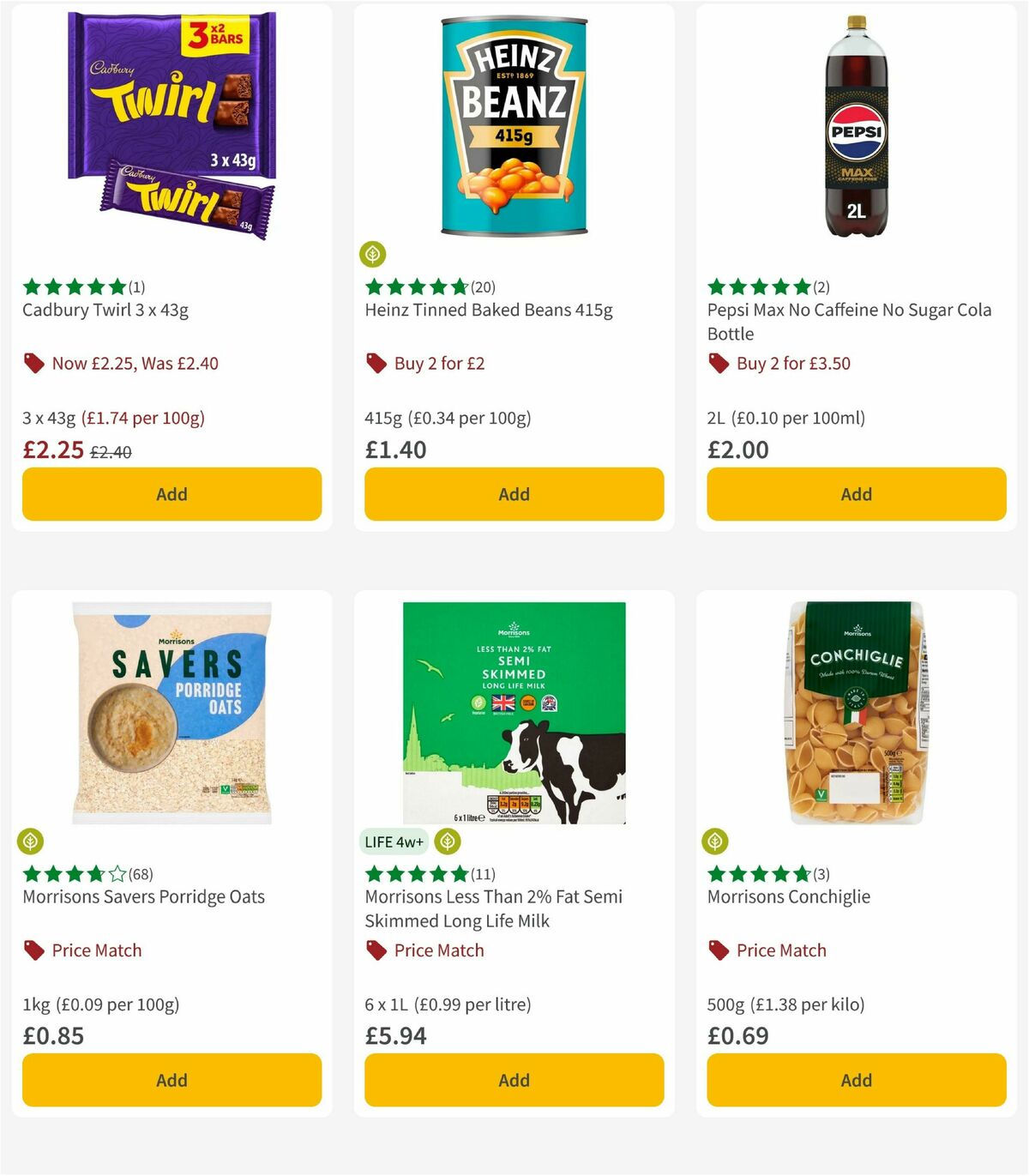 Morrisons Offers from 7 October