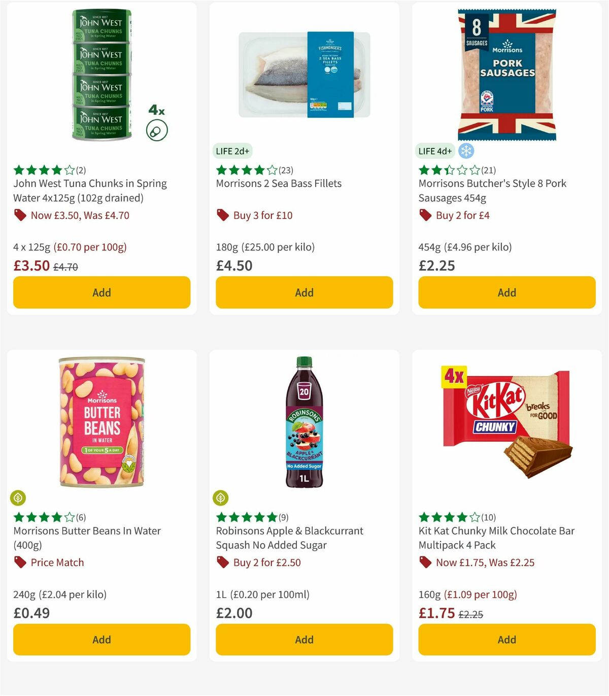 Morrisons Offers from 7 October