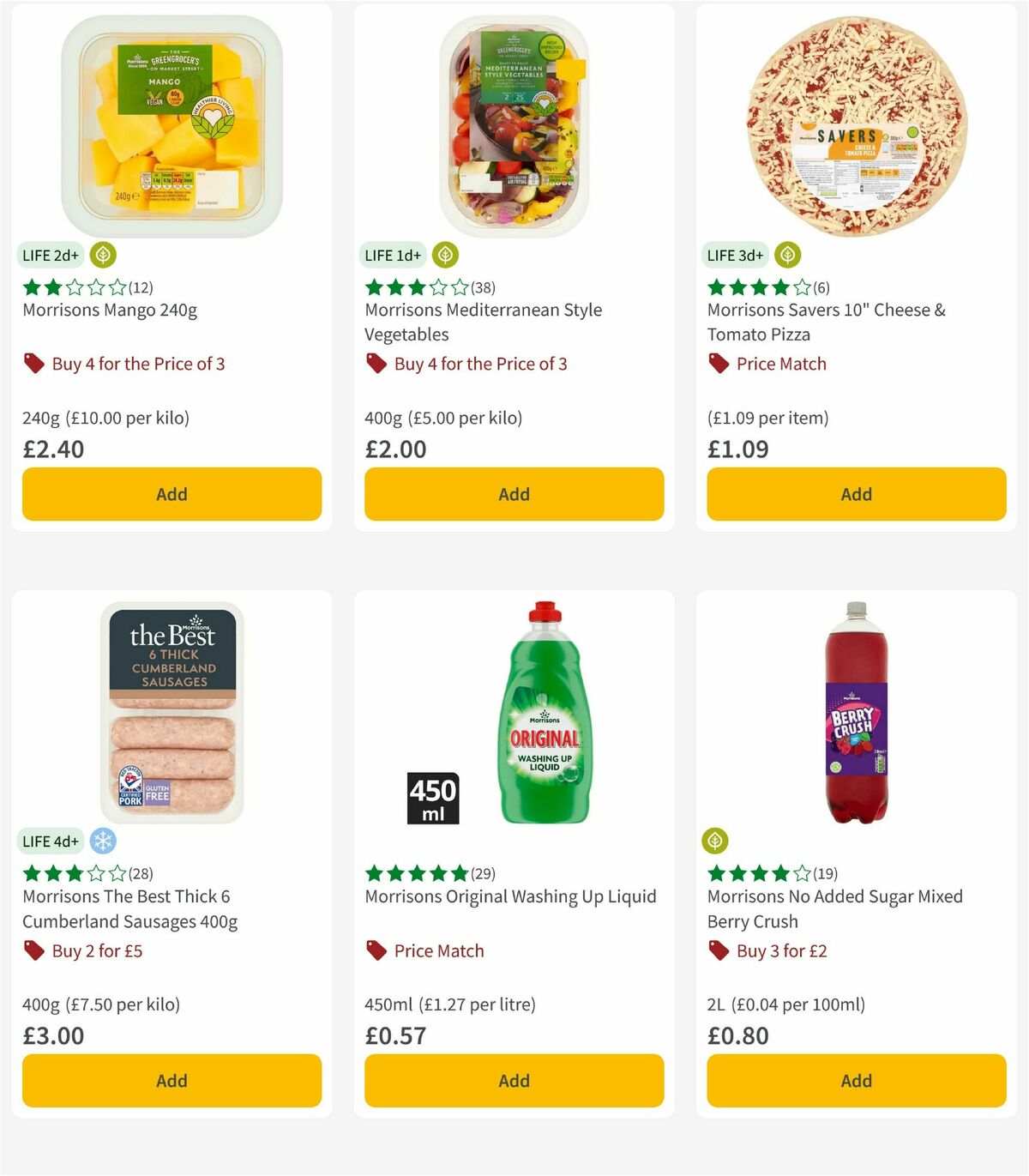 Morrisons Offers from 7 October
