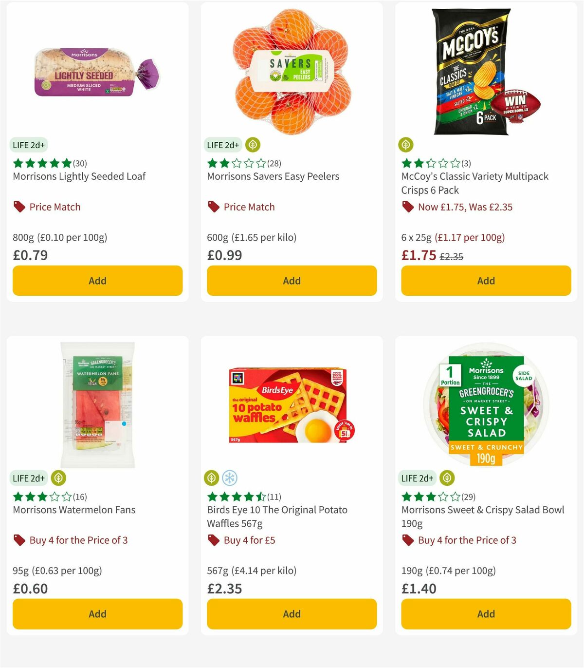 Morrisons Offers from 7 October