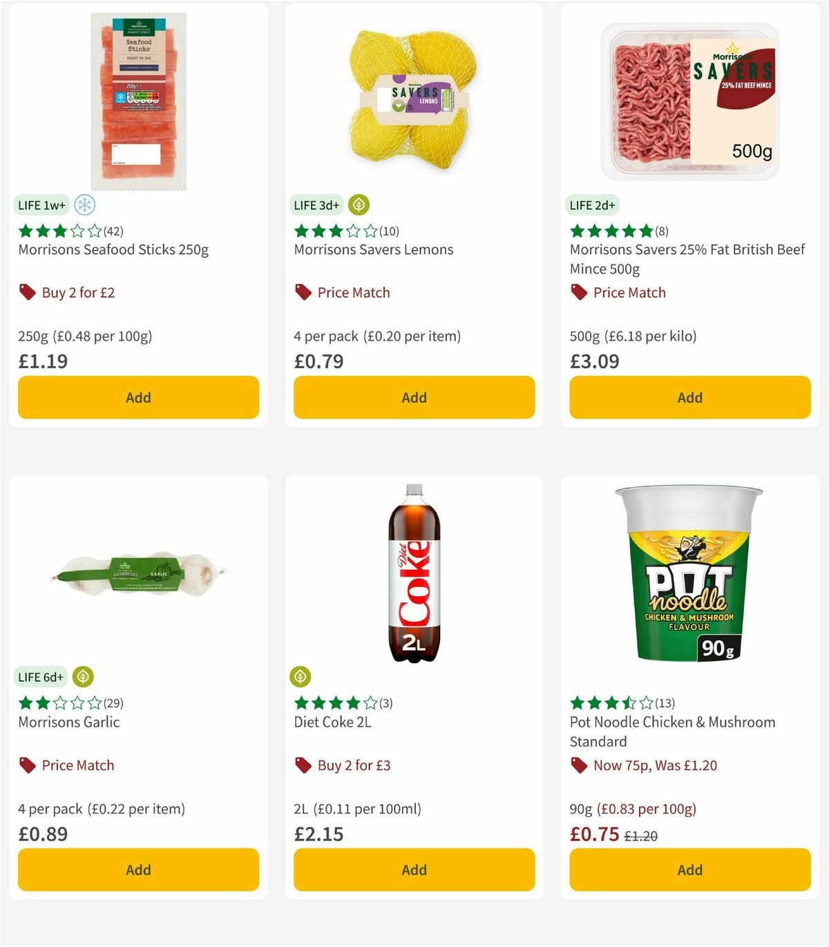 Morrisons Offers from 7 October