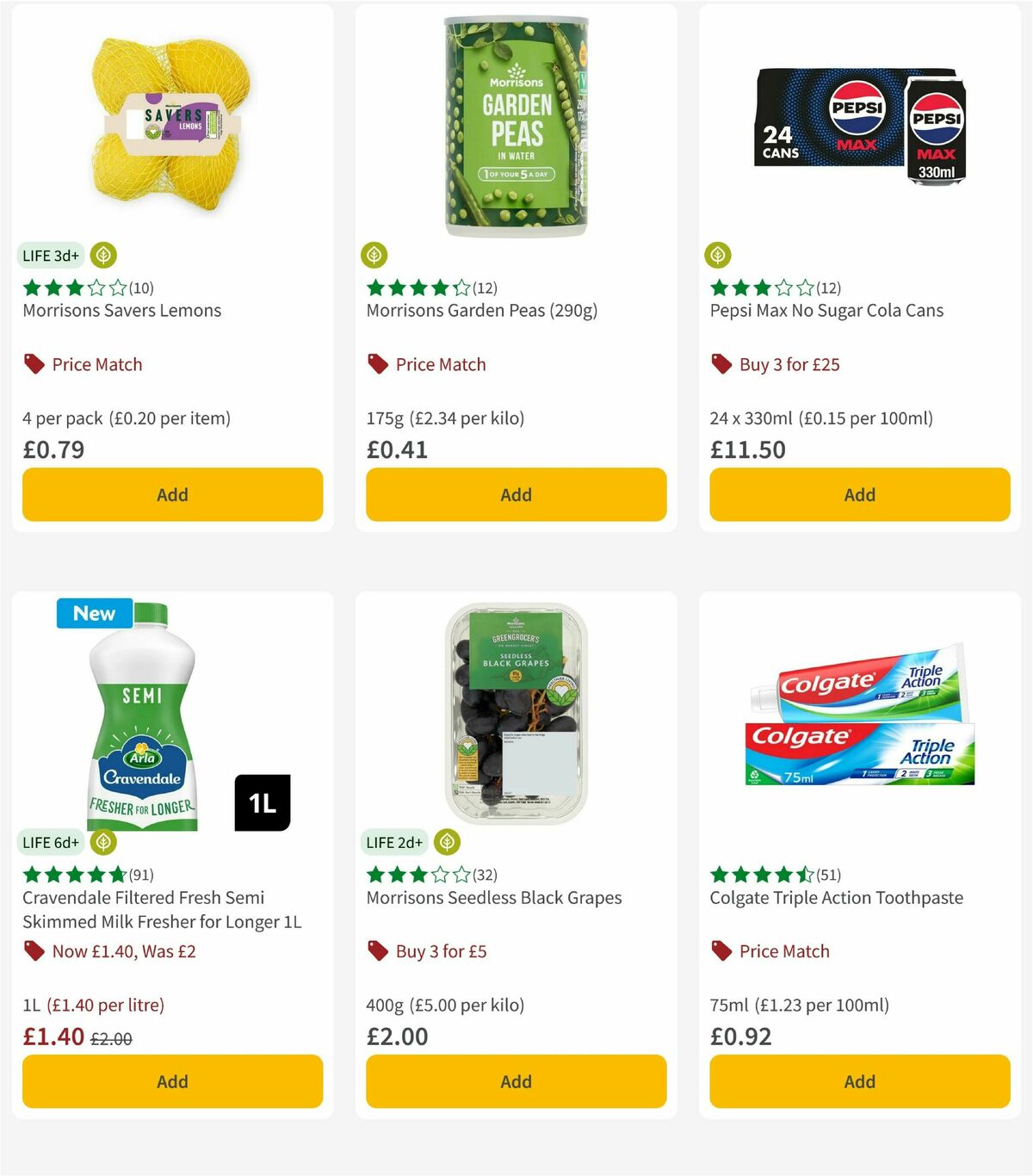 Morrisons Offers from 20 October