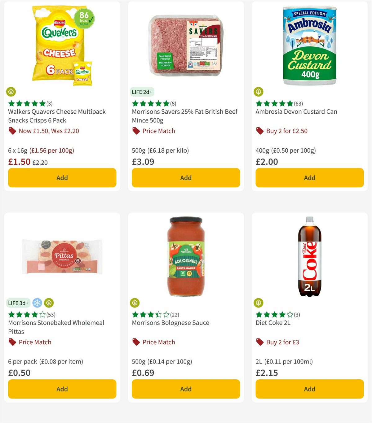 Morrisons Offers from 20 October
