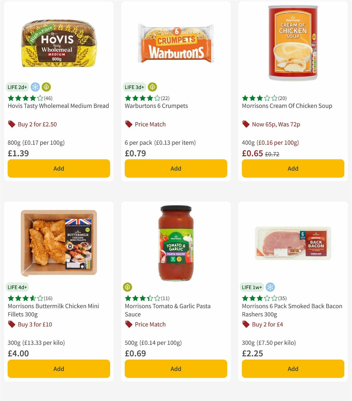 Morrisons Offers from 20 October