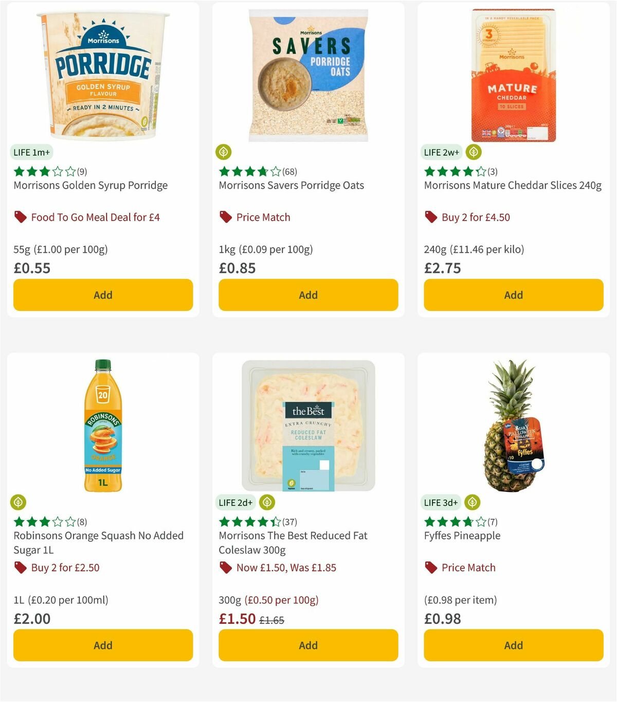 Morrisons Offers from 20 October