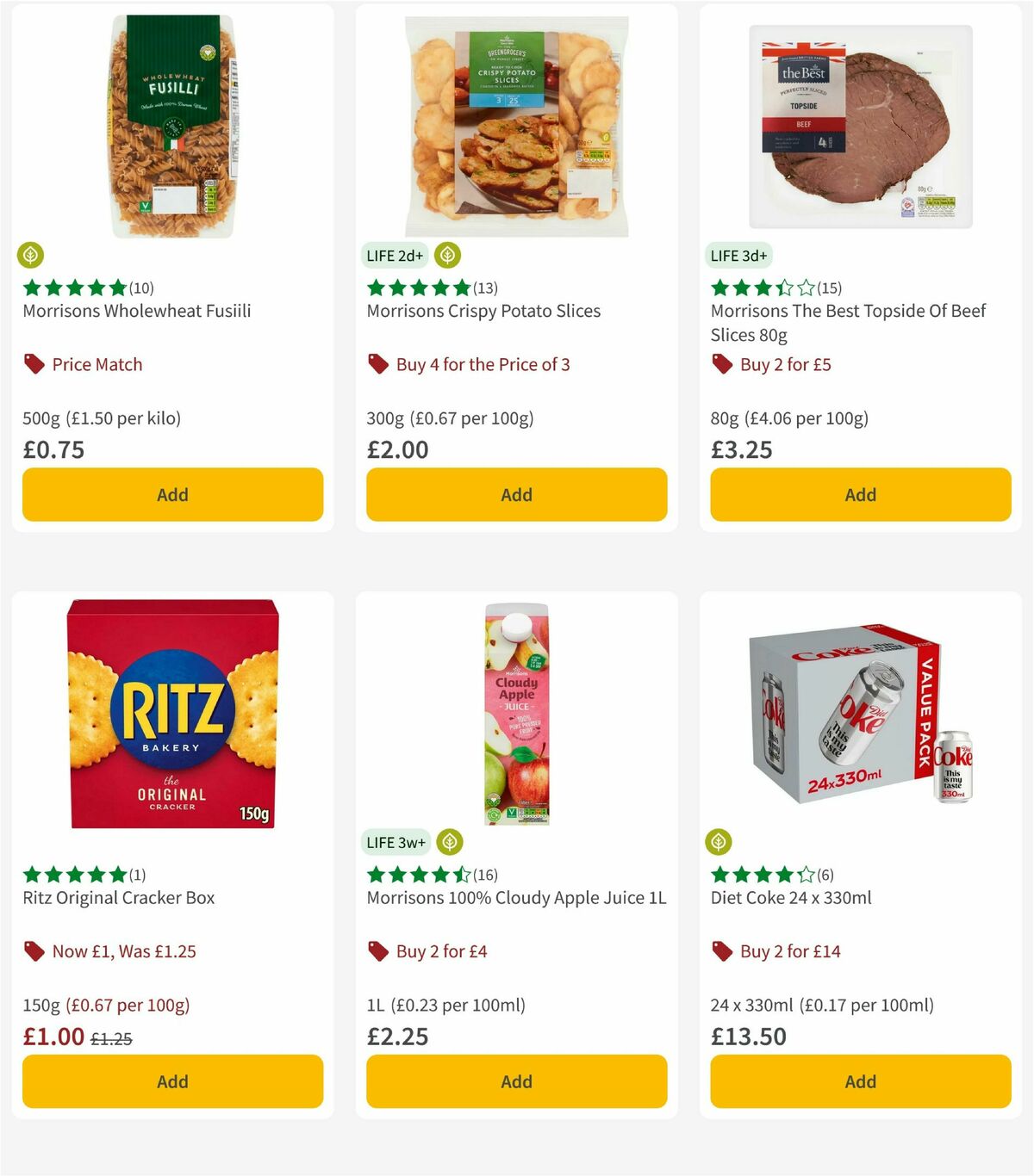 Morrisons Offers from 20 October
