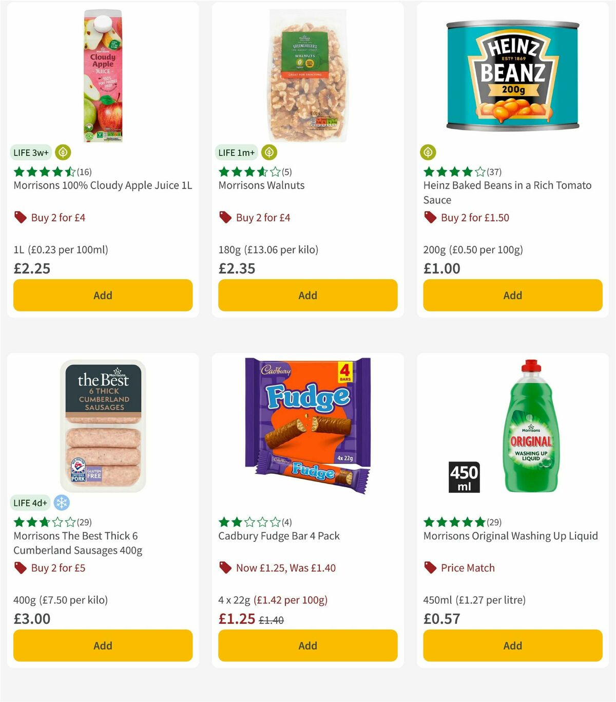 Morrisons Offers from 4 November