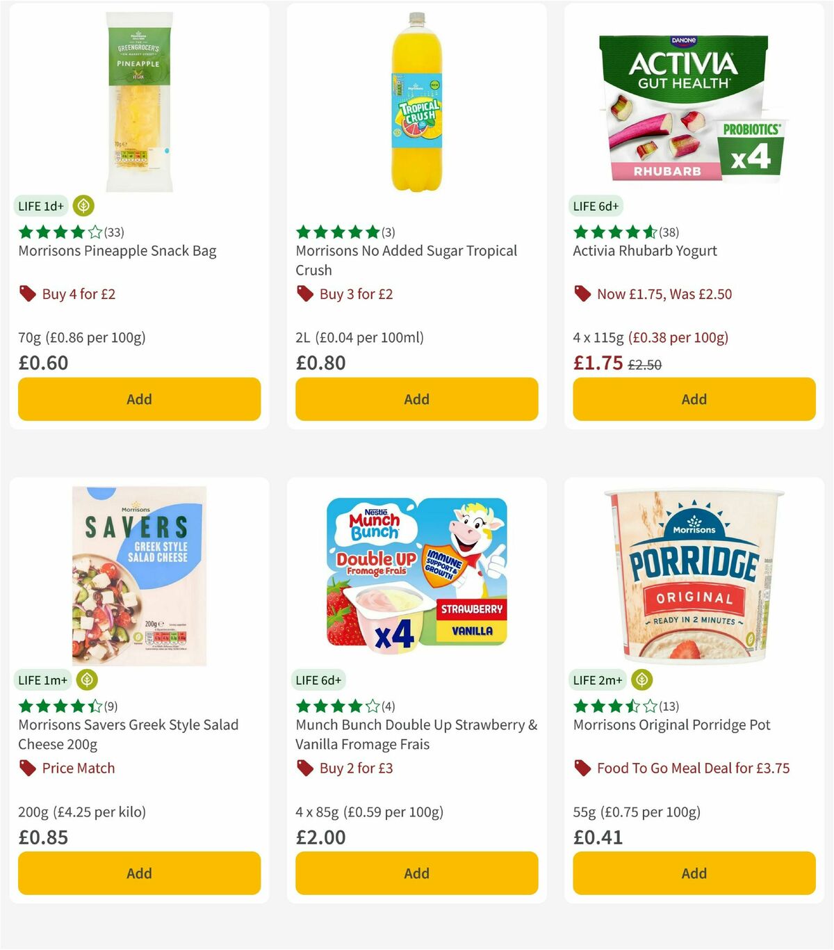 Morrisons Offers from 4 November