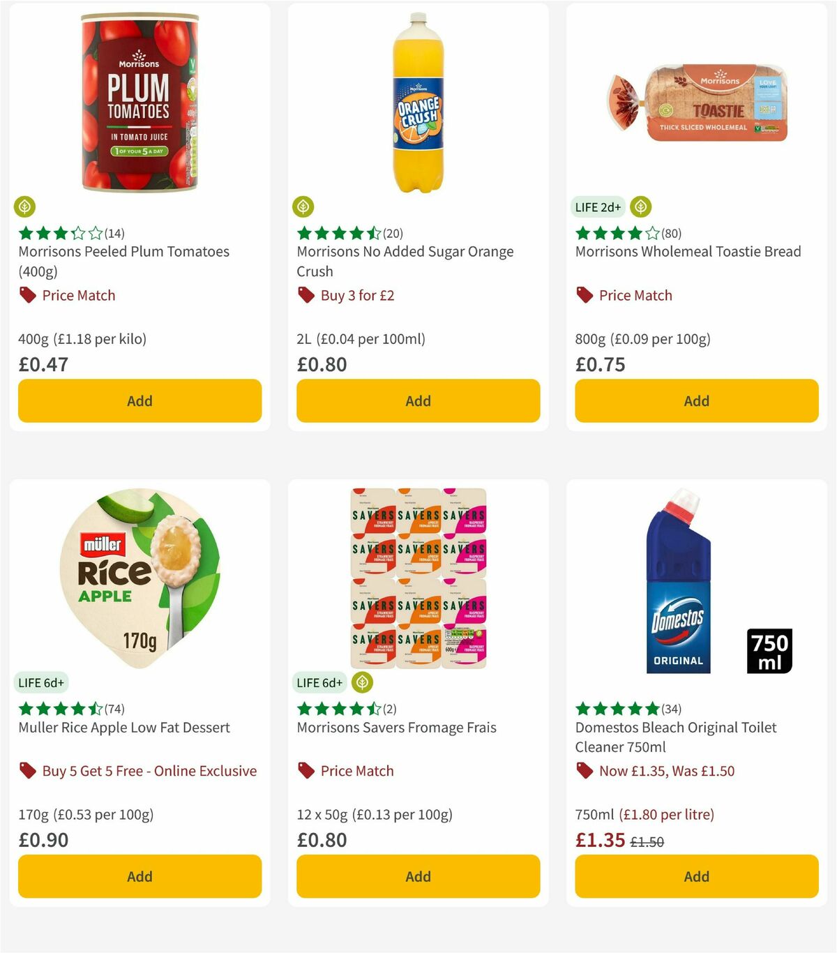 Morrisons Offers from 4 November