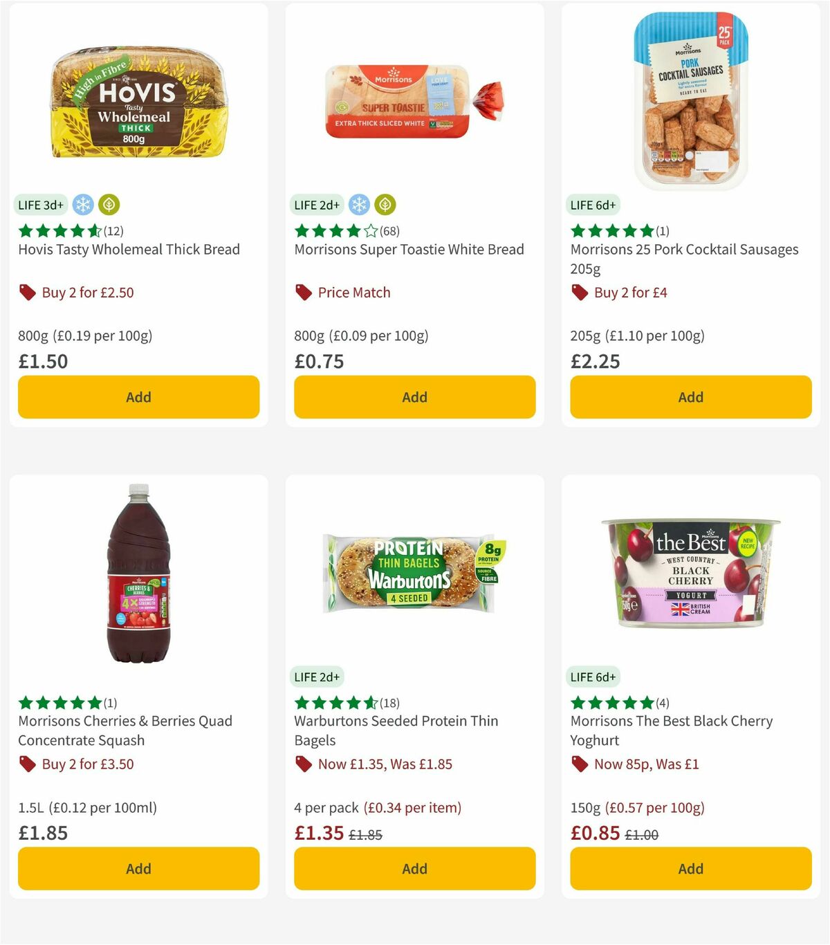 Morrisons Offers from 2 January