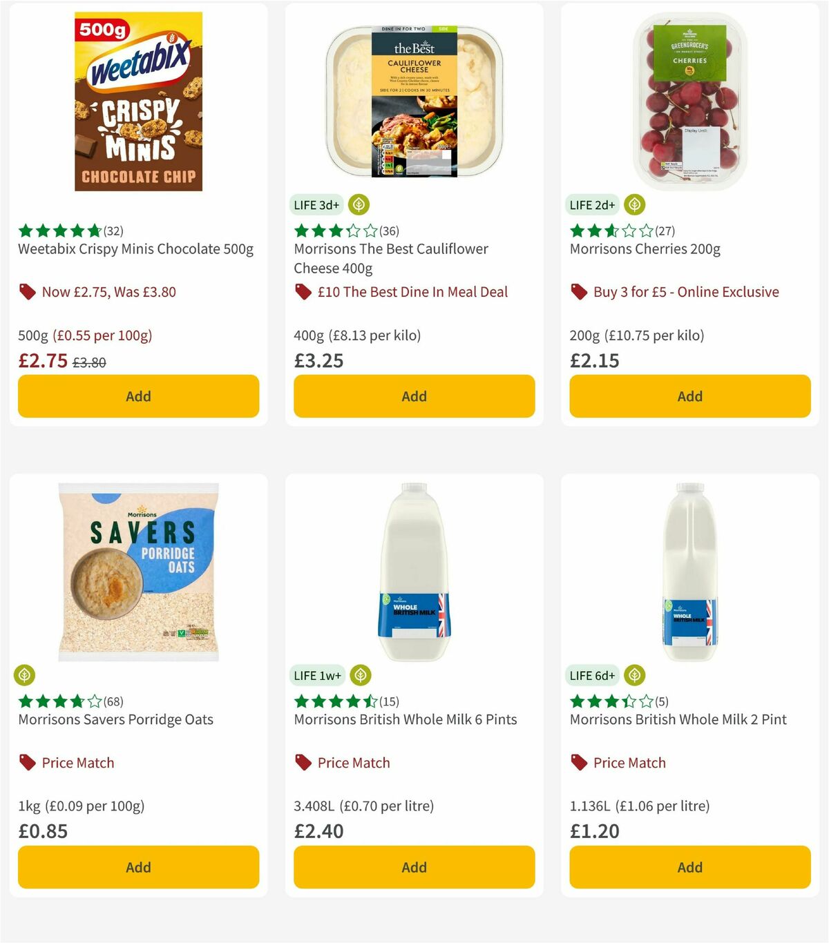 Morrisons Offers from 2 January