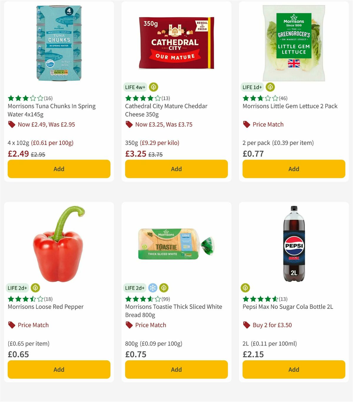 Morrisons Offers from 13 January