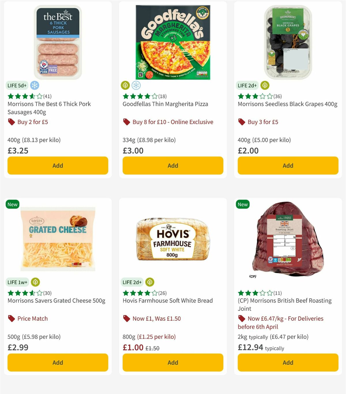 Morrisons Offers from 31 March