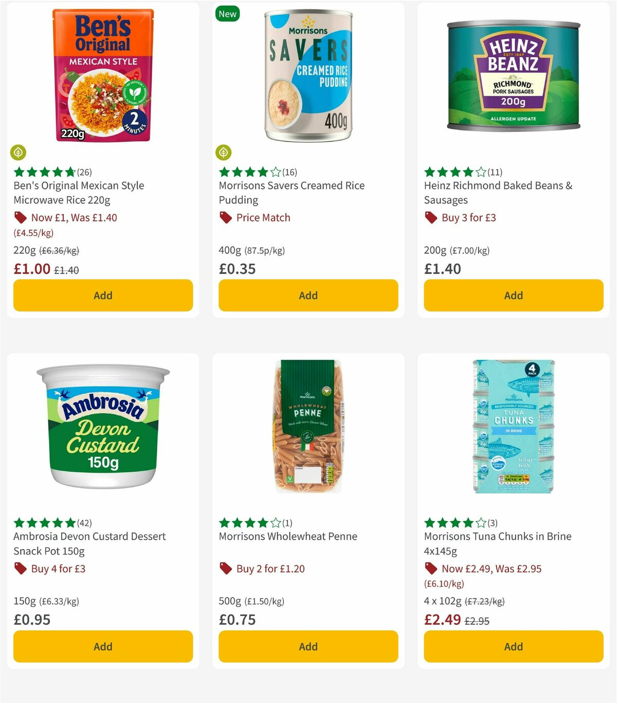 Morrisons Offers from 12 May