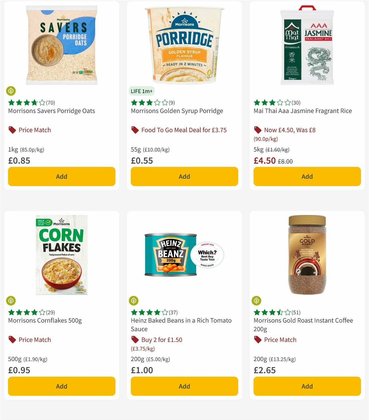 Morrisons Offers from 12 May