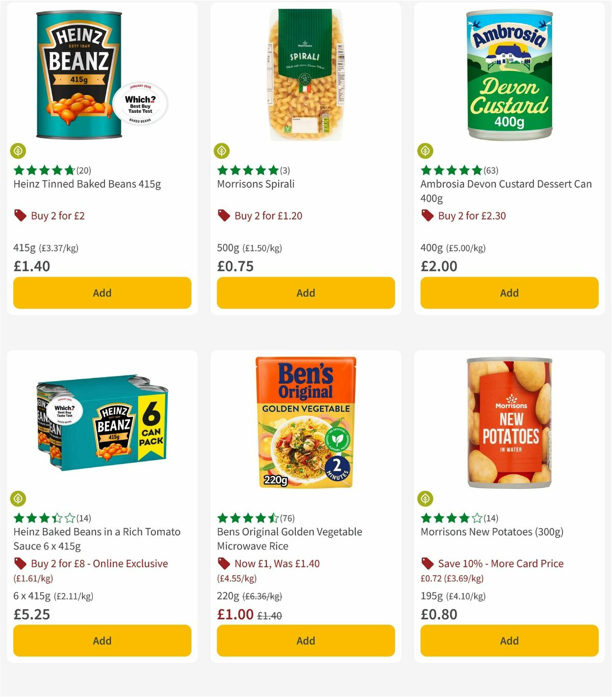 Morrisons Offers from 12 May
