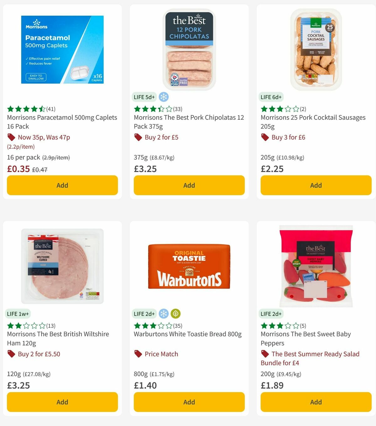Morrisons Offers from 25 May