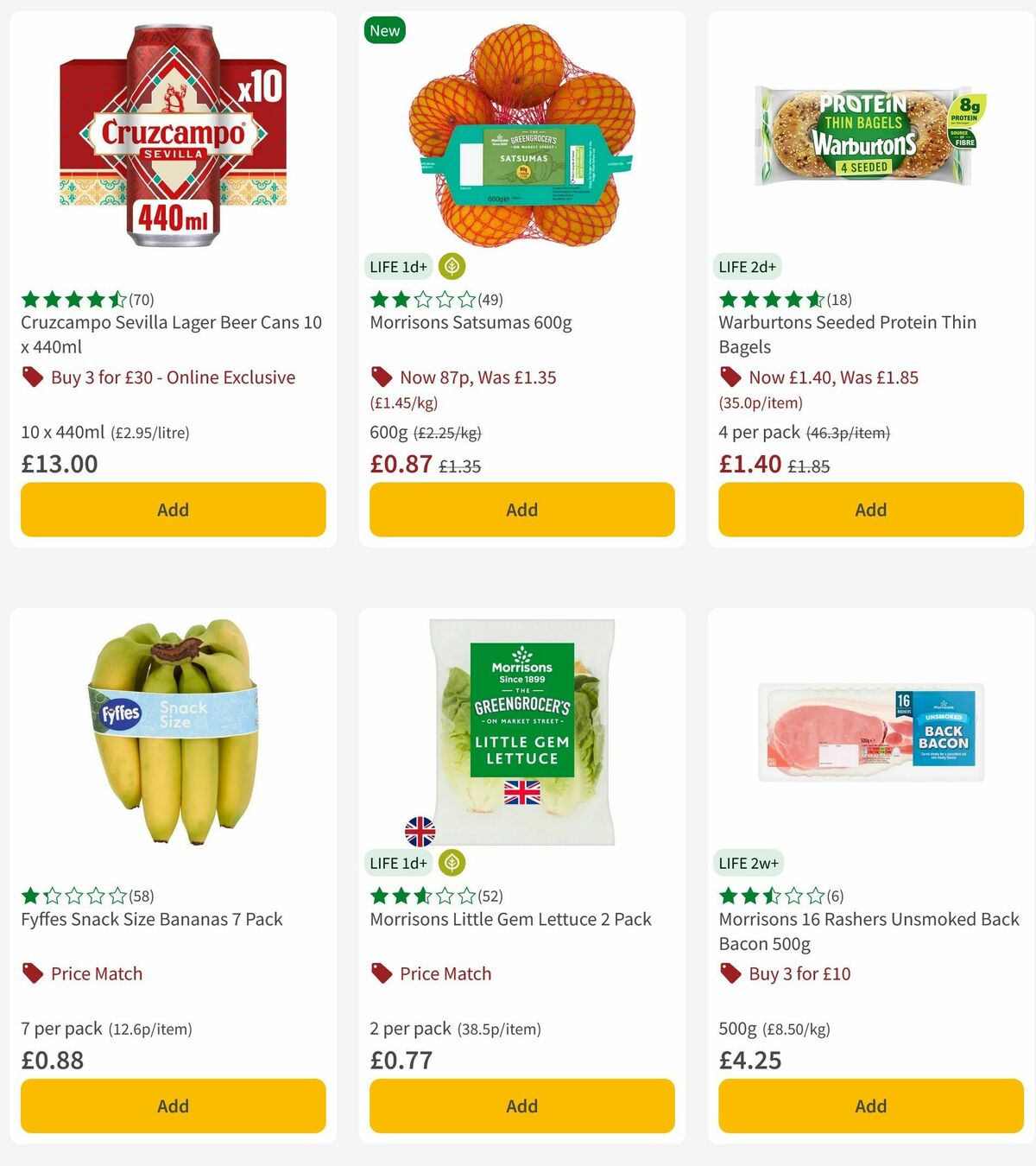 Morrisons Offers from 25 May