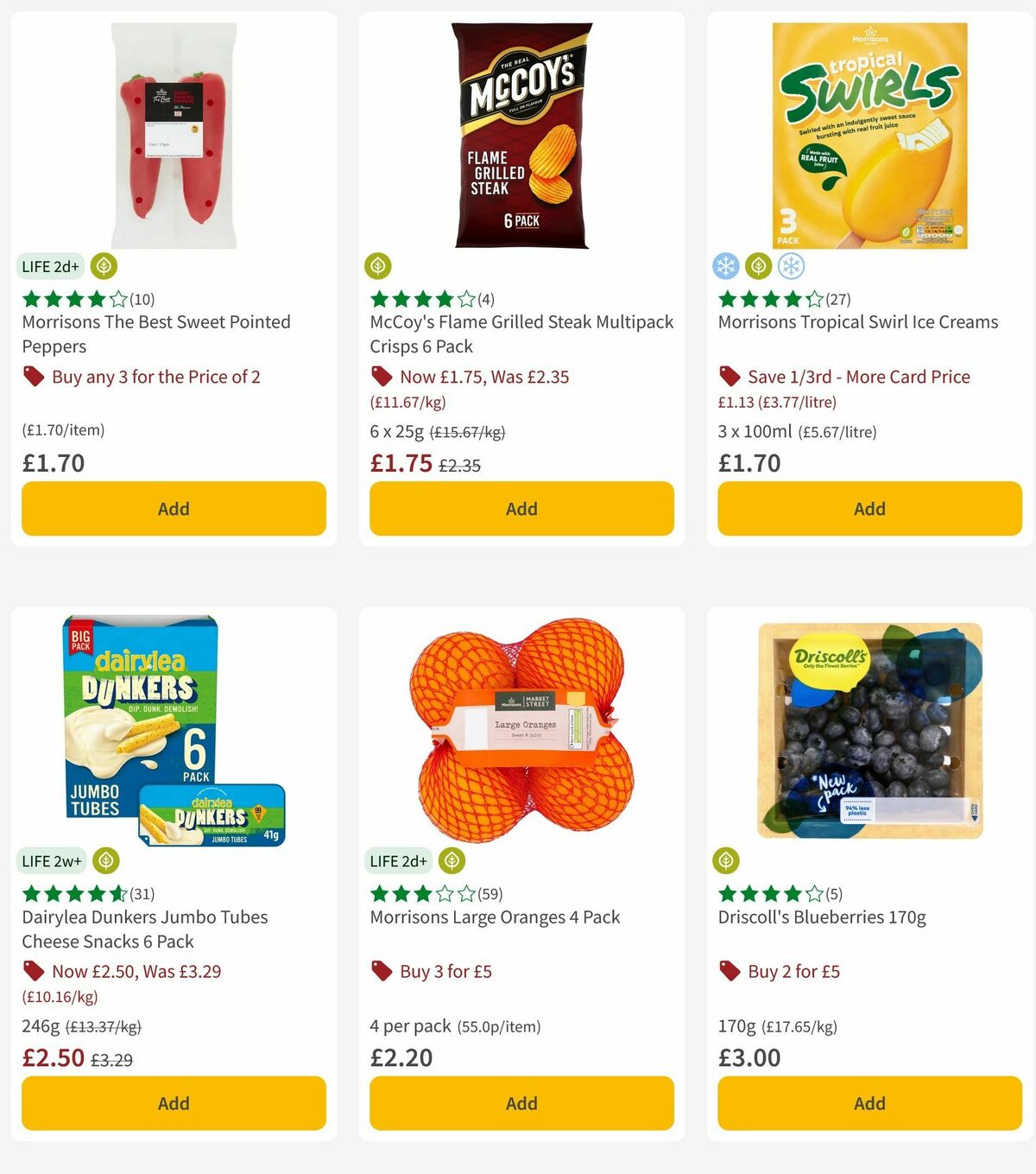 Morrisons Offers from 25 May