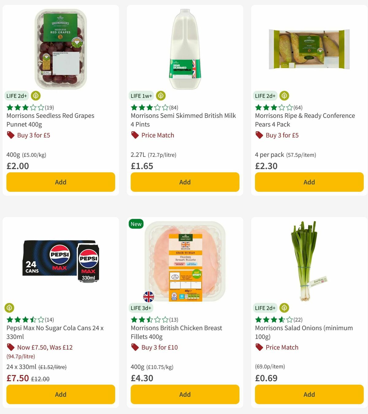 Morrisons Offers from 25 May