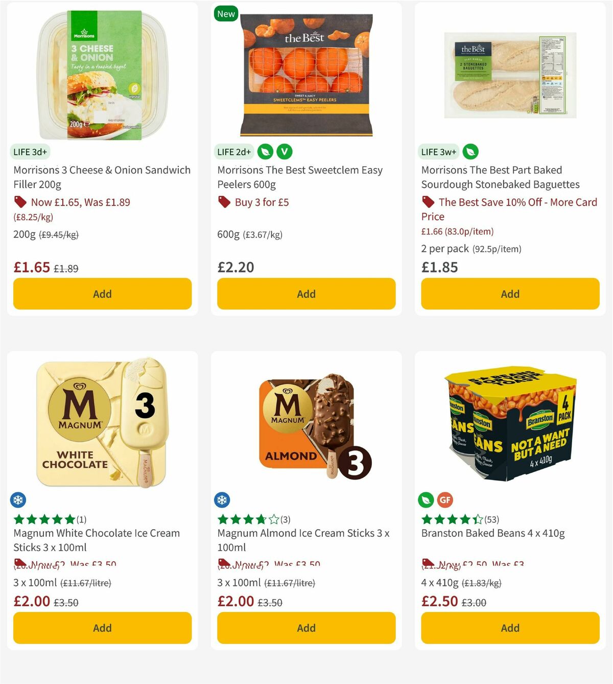 Morrisons Offers from 7 July