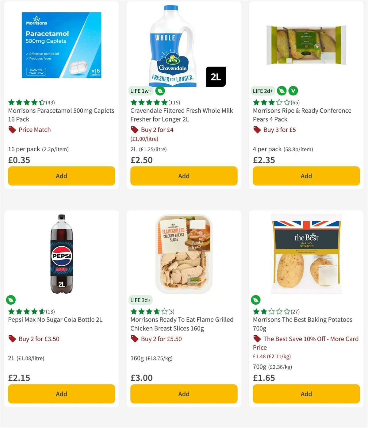 Morrisons Offers from 14 July