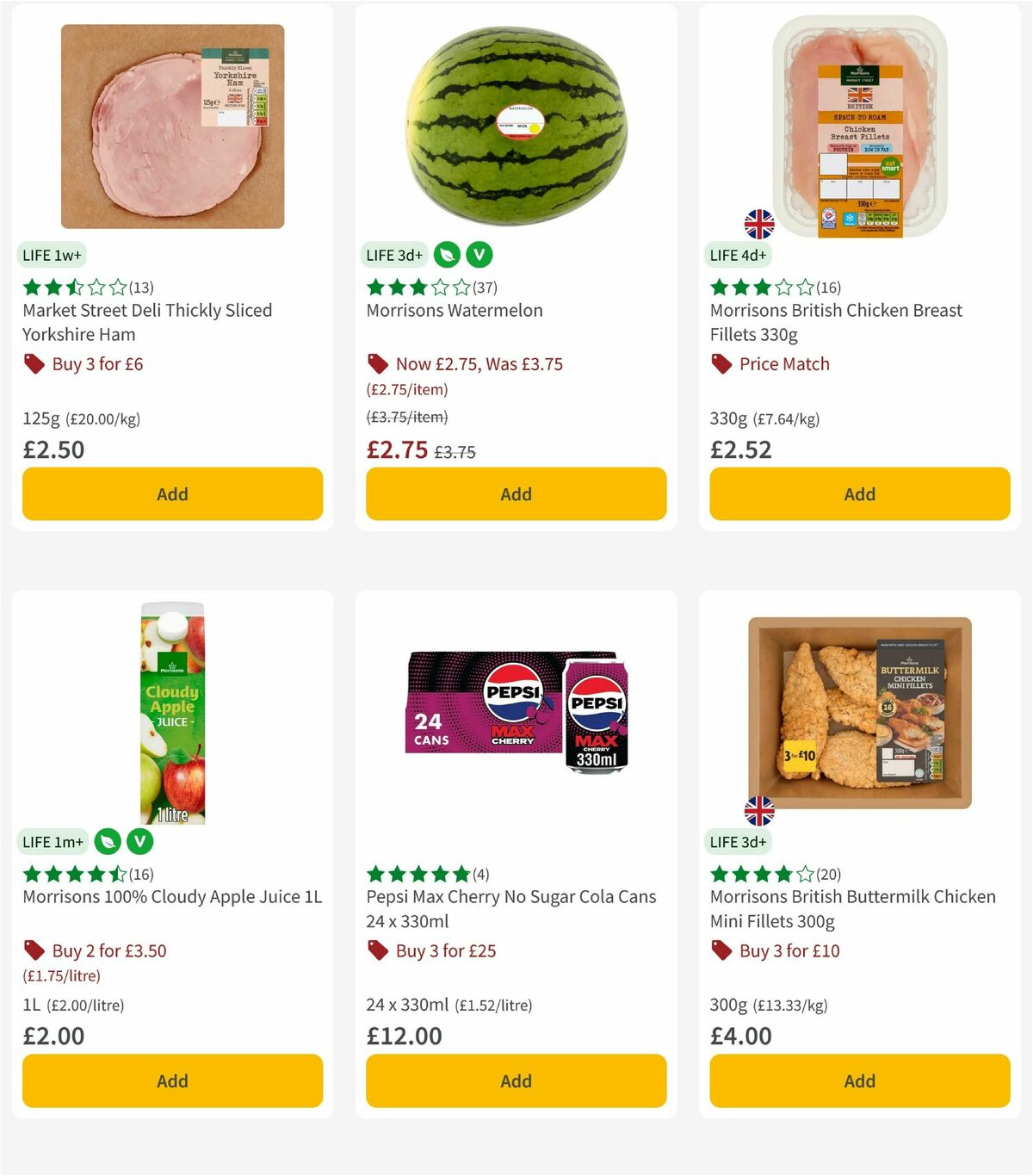 Morrisons Offers from 14 July