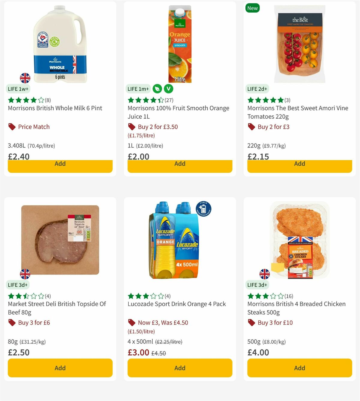 Morrisons Offers from 14 July