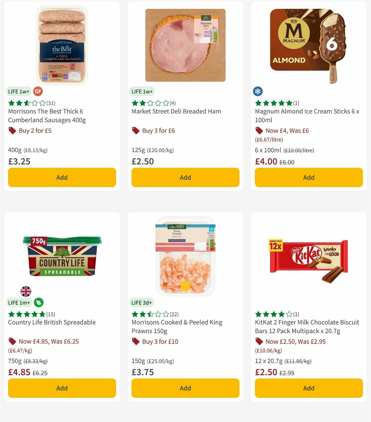 Morrisons Offers from 4 August