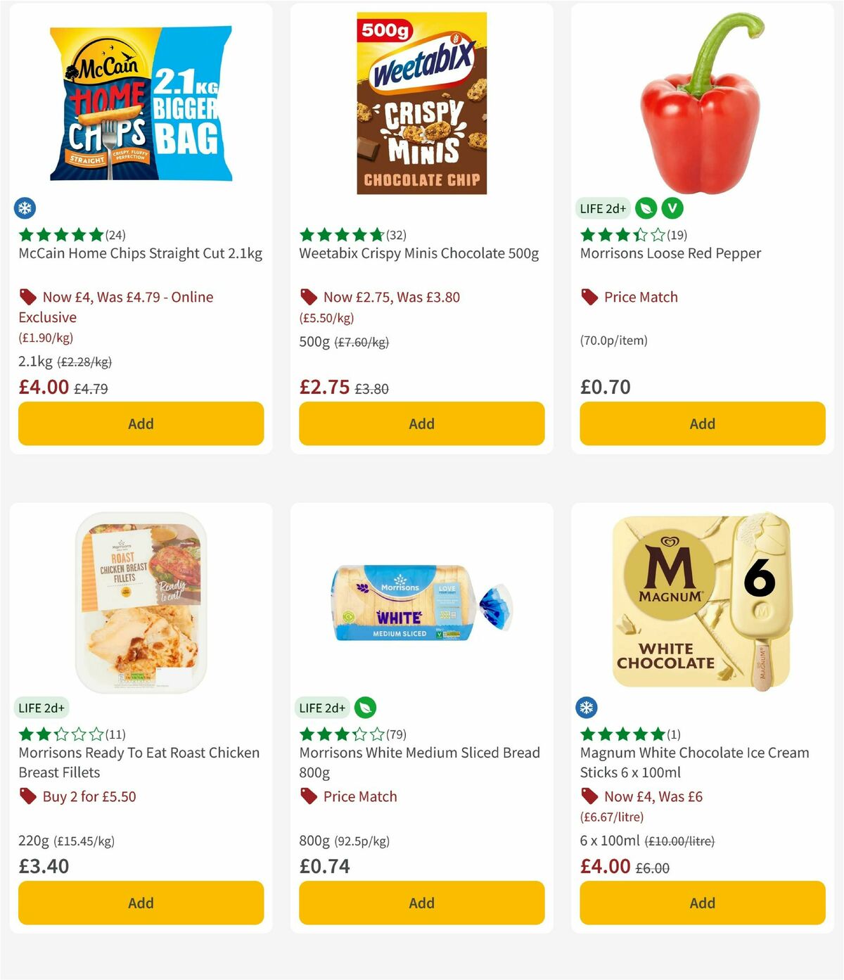 Morrisons Offers from 4 August