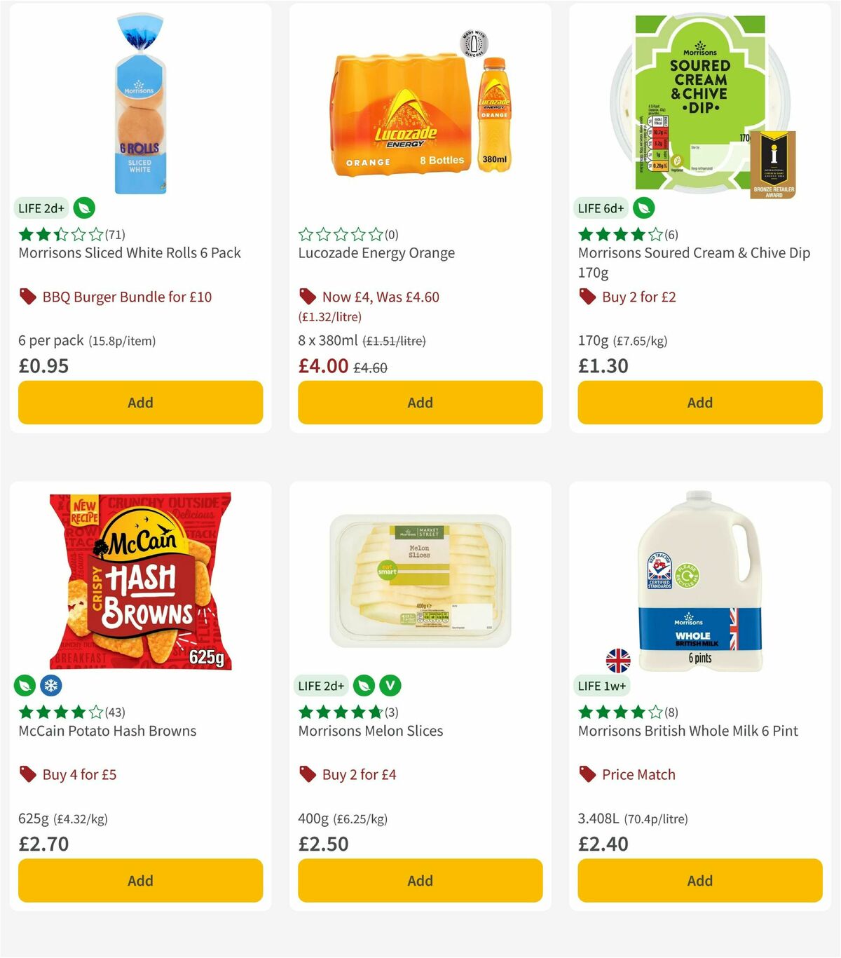 Morrisons Offers from 4 August
