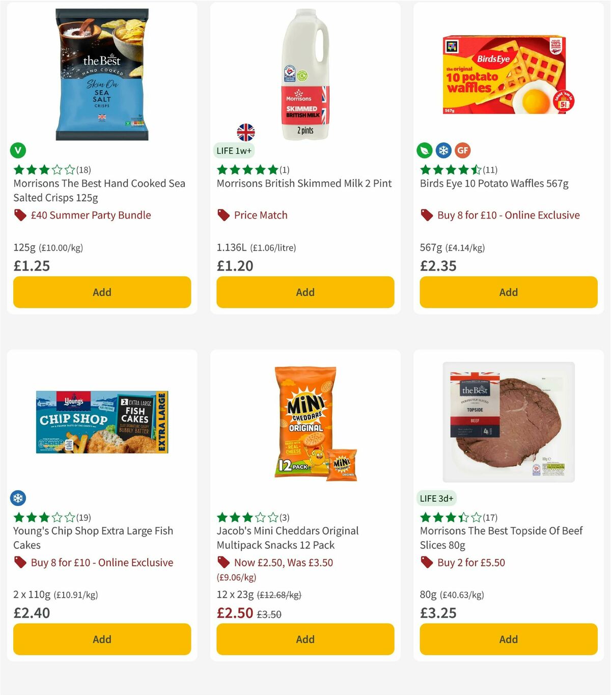 Morrisons Offers from 18 August