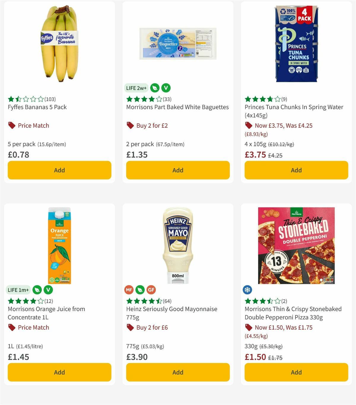 Morrisons Offers from 18 August