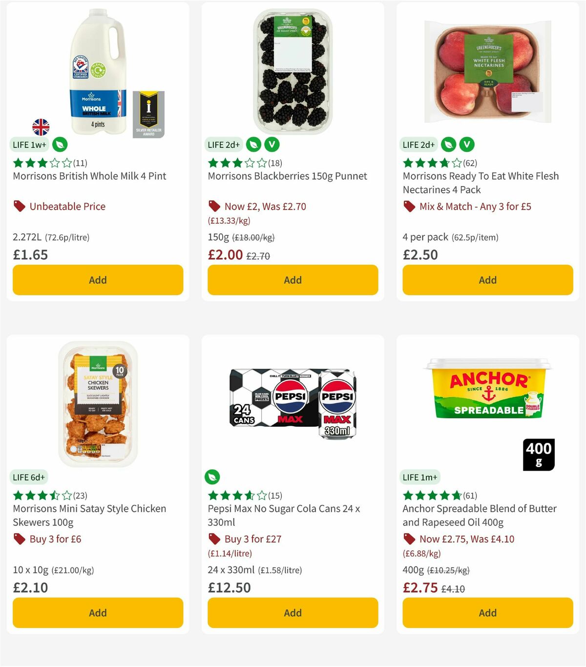 Morrisons Offers from 25 August