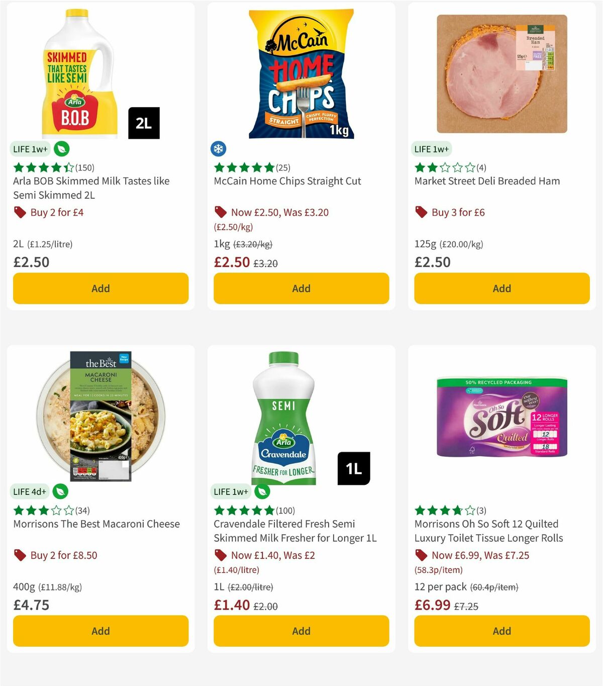 Morrisons Offers from 25 August